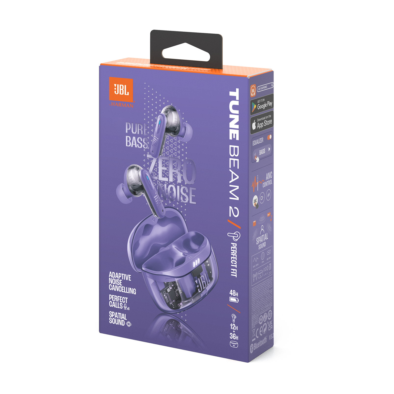 JBL Tune Beam 2 Ghost Edition - Ghost Mauve - True Wireless Noise Cancelling Earbuds - Detailshot 15